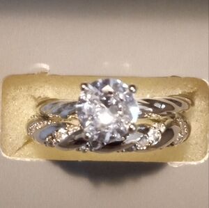 Silver Ring and Band